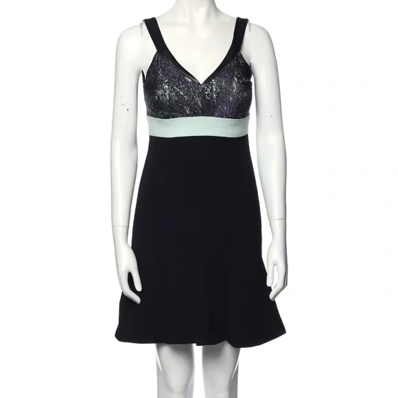 j mendel | Dresses | J Mendel V Neck Party Cocktail Mini Dress Black Size  Xs | Poshmark